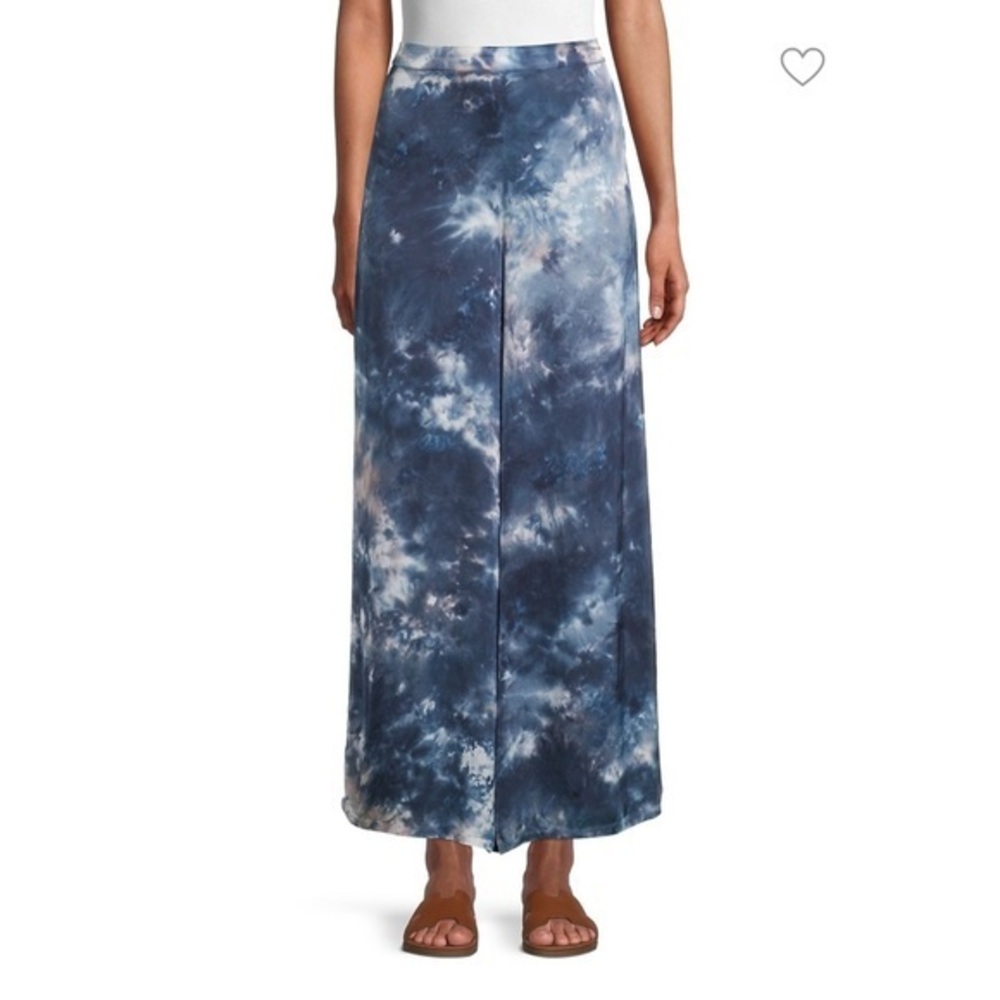 Young Fabulous & Broke L blue tiedye wide leg pant